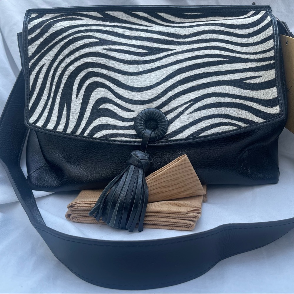 Patricia Nash Mollia Satchel Haircalf Collection Zebra - Picture 5 of 8